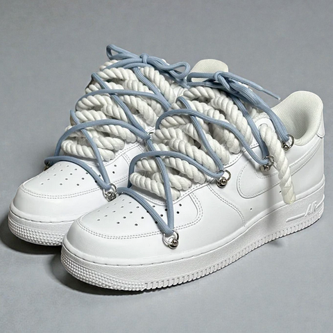 off white overlay rope laces AF1