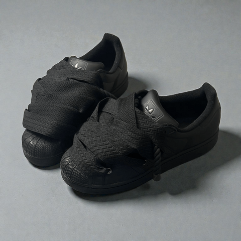 Lanvin Style - Custom Rope Lace Adidas Superstars SoleSavaz Lanvin Style - Custom Rope Lace Adidas Superstars SoleSavaz