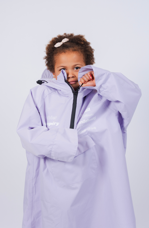 Kids Rain Jacket Poncho - 100% Watrerproof