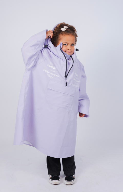 Kids Rain Jacket Poncho - 100% Watrerproof