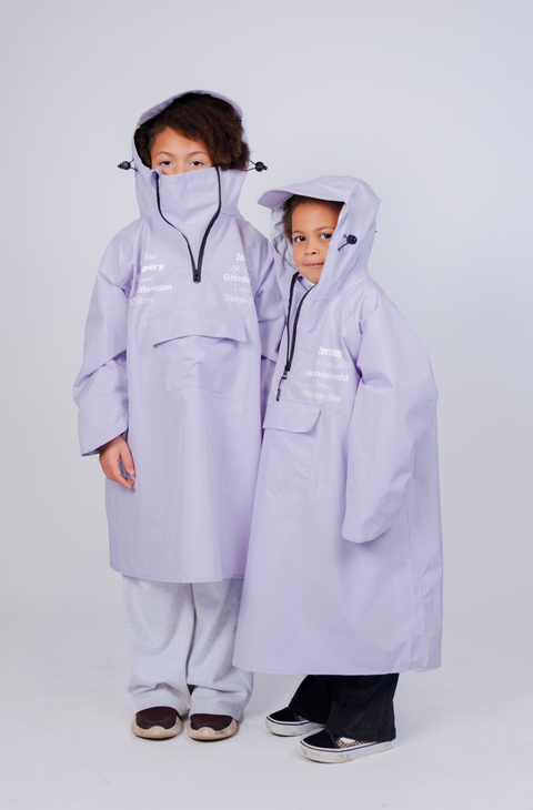 Kids Rain Jacket Poncho - 100% Watrerproof